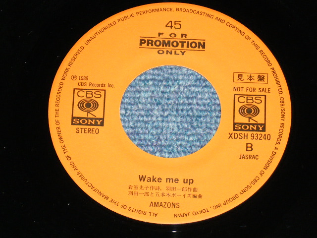 画像: アマゾンズ AMAZONS - 夢で逢いましょう YUME DE AIMASHOW / 1989 JAPAN ORIGINA Promo Only 7" Single