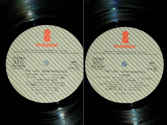 画像: サディスティックス SADISTICS - ザ・ラスト・ショウ THE LAST SHOW  / 1979 JAPAN ORIGINAL Used LP With OBI 