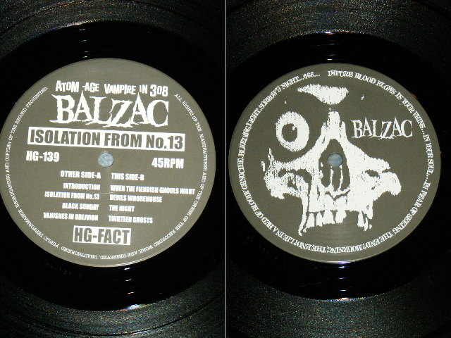 画像: バルザック　BALZAC - ISOLATION FROM NO.13  / 1996 JAPAN ORIGINA Used LP With OBI 