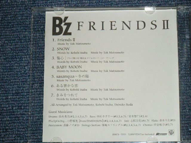 画像: B'z - FREINDS II MINI ALBUM 11.25 RELEASE / 1996 JAPAN Promo Only CD 